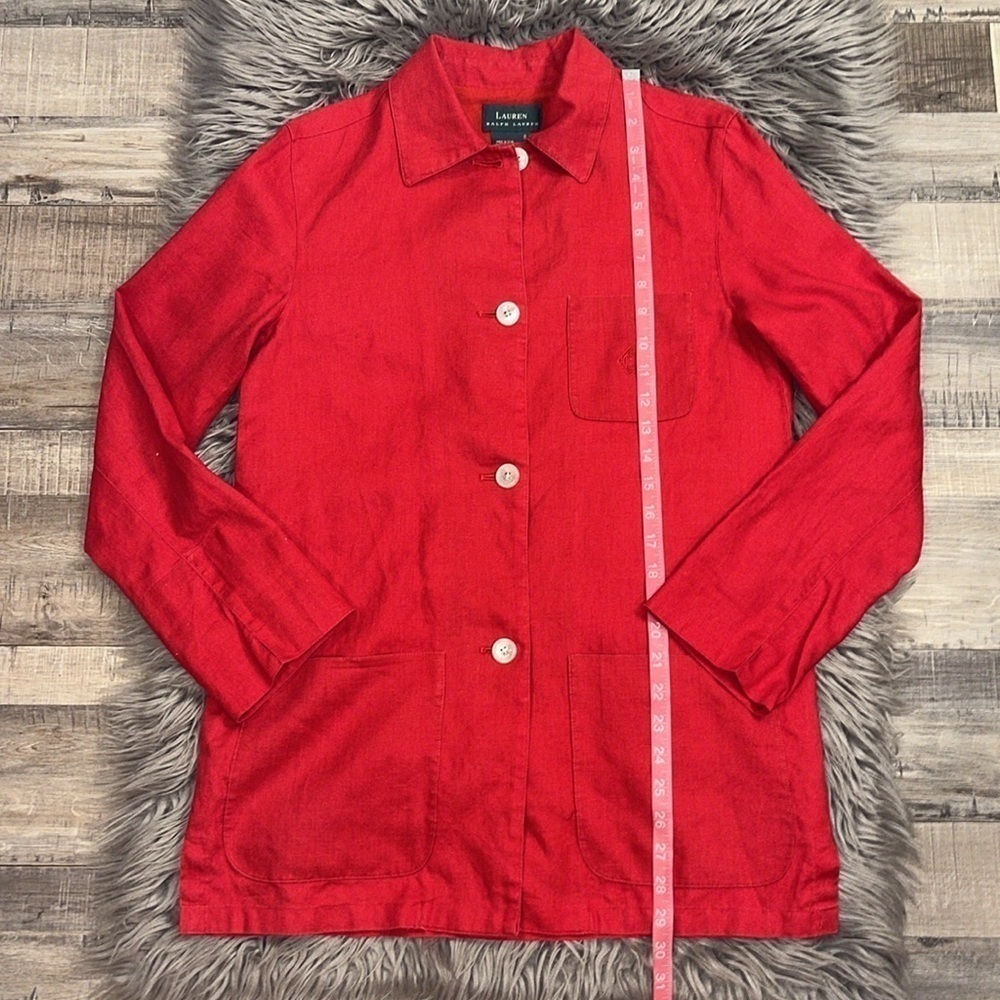 Ralph Lauren LRL vintage 100% linen shirt jacket S - Picture 9 of 10
